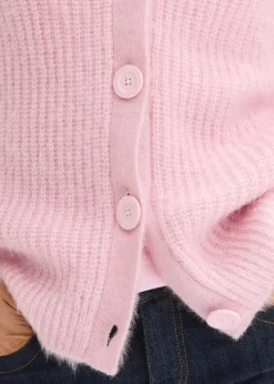 bonprix Bekleidung·Umstandsmode|Pullover & Strickjacken|Gerippte Grobstrickjacke kristallrosa