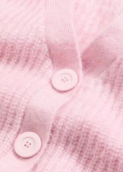 bonprix Bekleidung·Umstandsmode|Pullover & Strickjacken|Gerippte Grobstrickjacke kristallrosa