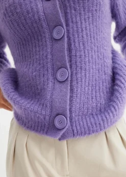 Gerippte Grobstrickjacke|bonprix