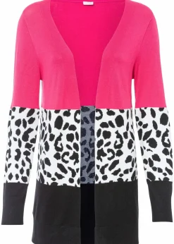 Gerippte Longstrickjacke|bonprix Online