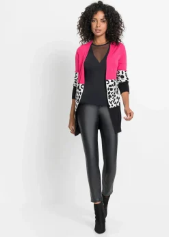 Gerippte Longstrickjacke|bonprix Online