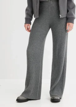 Gerippte Palazzo-Hose|bonprix Online