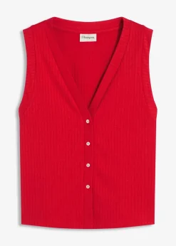 Gerippte Weste in Strickoptik|bonprix Best