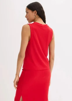 Gerippte Weste in Strickoptik|bonprix Best