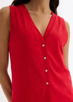 Gerippte Weste in Strickoptik|bonprix Best