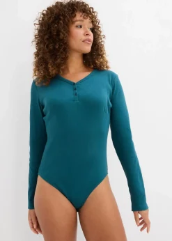 Gerippter Body mit reiner Bio-Baumwolle|bonprix Online