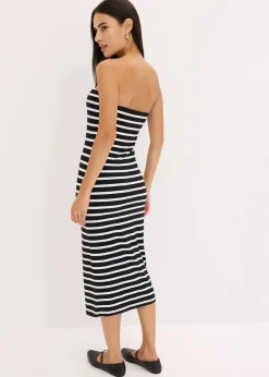 geripptes Bandeau-Kleid|bonprix Best