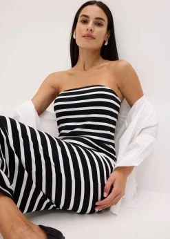 geripptes Bandeau-Kleid|bonprix Best
