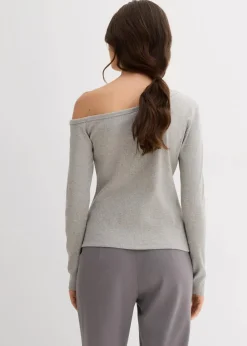 Geripptes Langarmshirt|bonprix New