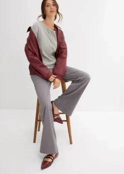 Geripptes Langarmshirt|bonprix New