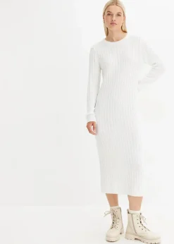 Geripptes Strickkleid|bonprix Online