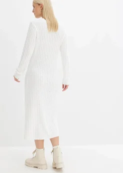 Geripptes Strickkleid|bonprix Online