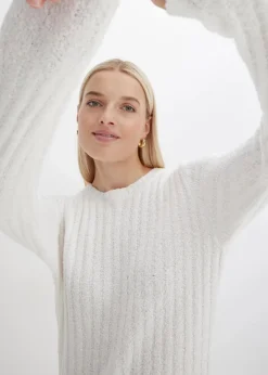 Geripptes Strickkleid|bonprix Online