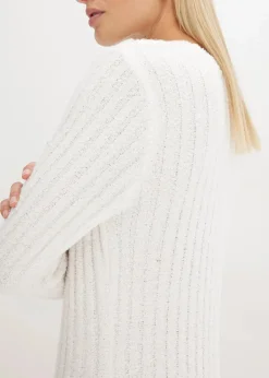 Geripptes Strickkleid|bonprix Online