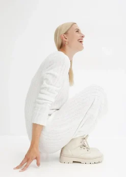 Geripptes Strickkleid|bonprix Online