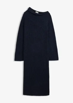 Geripptes Strickkleid|bonprix Hot