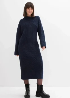 Geripptes Strickkleid|bonprix Hot