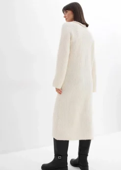 Geripptes Strickkleid|bonprix
