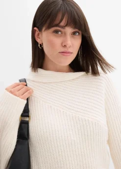 Geripptes Strickkleid|bonprix