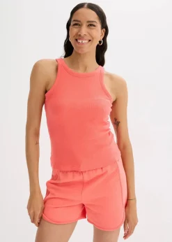 bonprix Nachhaltigere Materialien|Shirts & Tops|Geripptes Tanktop helllachs