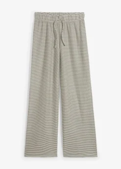 Gestreifte Jersey-Hose mit Kordelzug aus Baumwoll-Mix|bonprix Sale