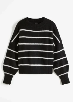 Gestreifter Pullover im Oversized Fit|bonprix Discount