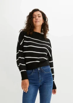 Gestreifter Pullover im Oversized Fit|bonprix Discount