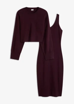 Gestricktes Kleiderset (2-tlg. Set)|bonprix Outlet