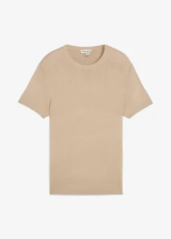 bonprix Große Größen|Shirts & Polos|Gestricktes T-Shirt sand