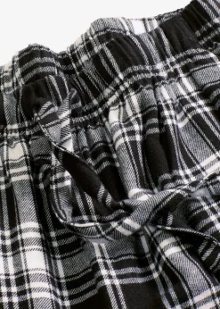 bonprix Wäsche·Nachtwäsche|Nachtwäsche|Gewebte Pyjamahose aus Flanell schwarz/weiß kariert