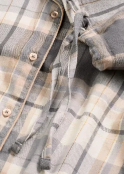 Gewebter Flanell Pyjama mit Glitzergarn und Geschenktasche|bonprix