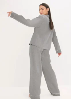 Gewebter Flanell Pyjama mit Fischgrätmuster|bonprix Best