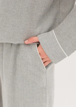 Gewebter Flanell Pyjama mit Fischgrätmuster|bonprix Best