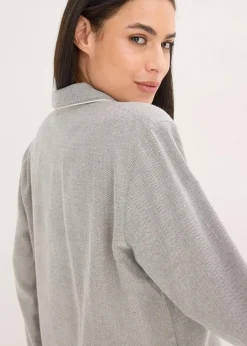 Gewebter Flanell Pyjama mit Fischgrätmuster|bonprix Best