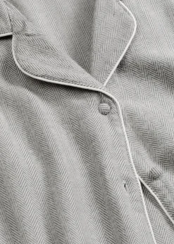 Gewebter Flanell Pyjama mit Fischgrätmuster|bonprix Best