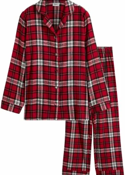 Gewebter Pyjama aus Flanell|bonprix