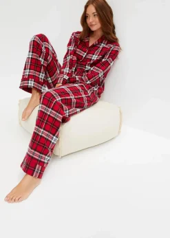Gewebter Pyjama aus Flanell|bonprix