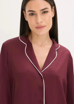 Gewebter Pyjama aus glänzendem Satin|bonprix Online