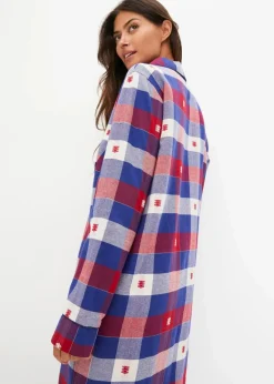 Gewebtes Nachthemd mit Knopfleiste|bonprix New