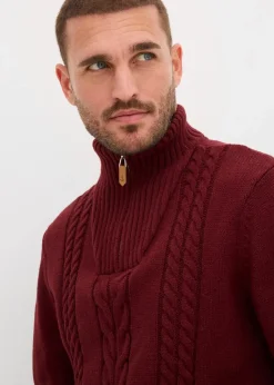 Grobstrick Troyer Pullover mit Zopfmuster|bonprix Best