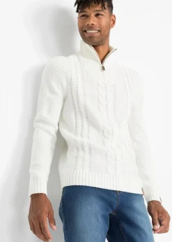 Grobstrick Troyer Pullover mit Zopfmuster|bonprix Hot
