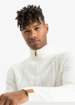 Grobstrick Troyer Pullover mit Zopfmuster|bonprix Hot