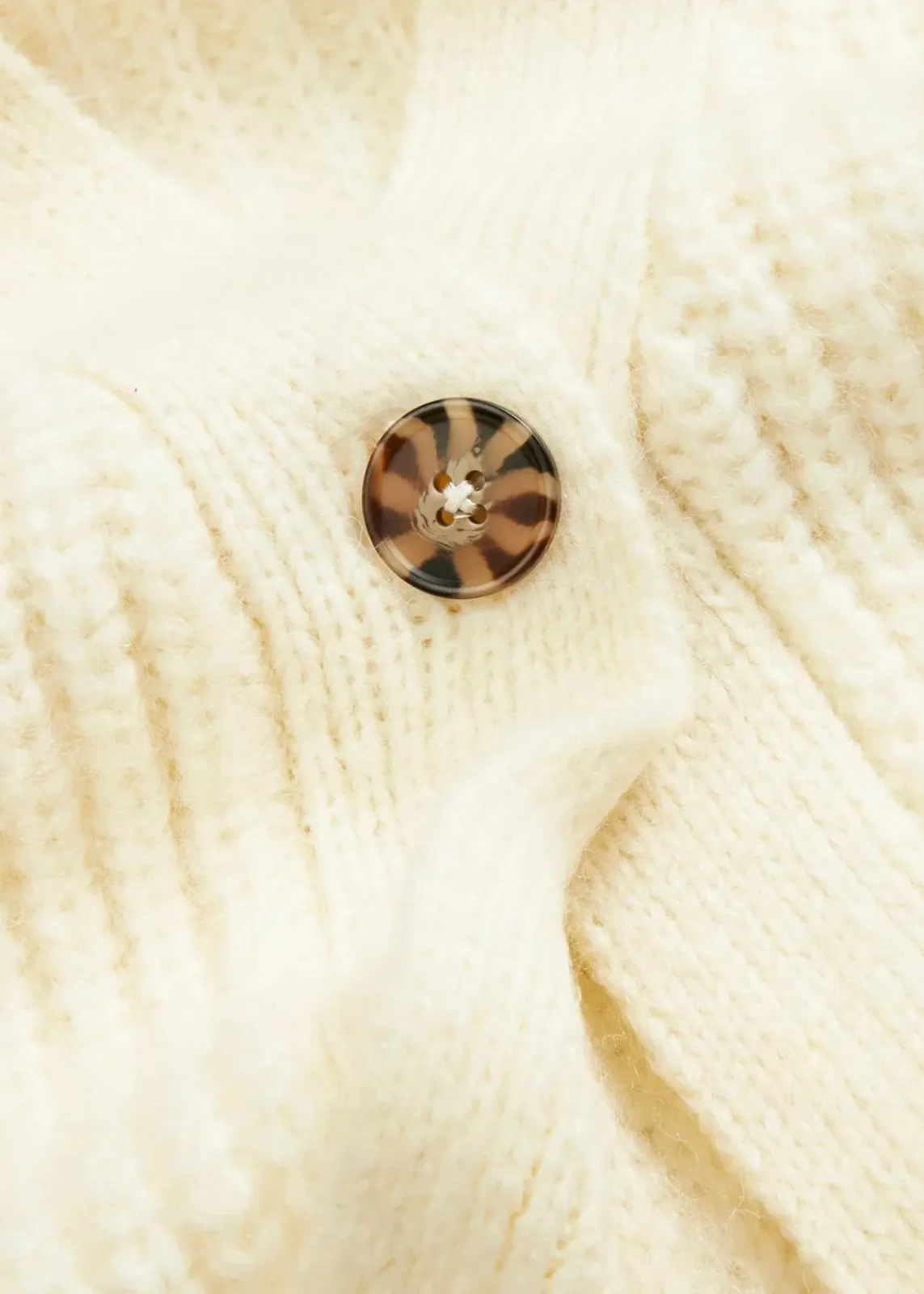 bonprix Bekleidung·Jeans|Pullover & Strickjacken|Grobstrickjacke aus weichem Wollmix cremeweiß