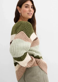 Grobstrickjacke mit Farbverlauf|bonprix Online