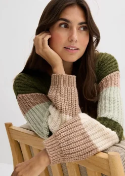 Grobstrickjacke mit Farbverlauf|bonprix Online