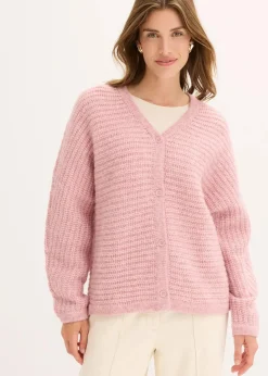 Grobstrickjacke mit Wollanteil|bonprix Online