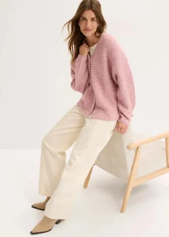 Grobstrickjacke mit Wollanteil|bonprix Online