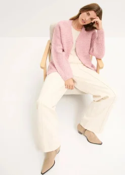 Grobstrickjacke mit Wollanteil|bonprix Online