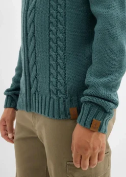 Grobstrickjacke mit Zopfmuster|bonprix