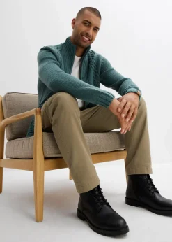 Grobstrickjacke mit Zopfmuster|bonprix